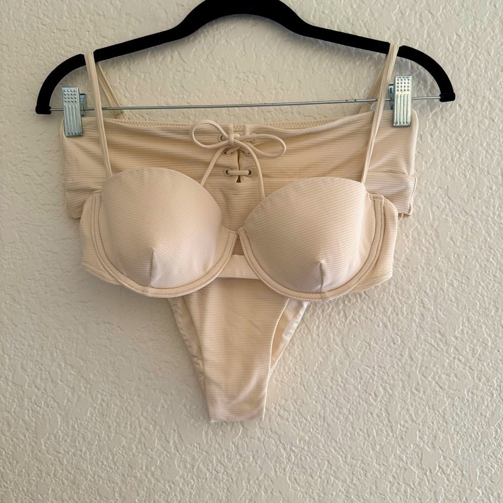 Onia Dalia Rib Top & Bottom 2 Piece Bikini~Like New - Picture 2 of 15
